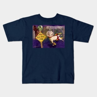 Postcard from the Future Hovering in Temporal Paradox Kids T-Shirt